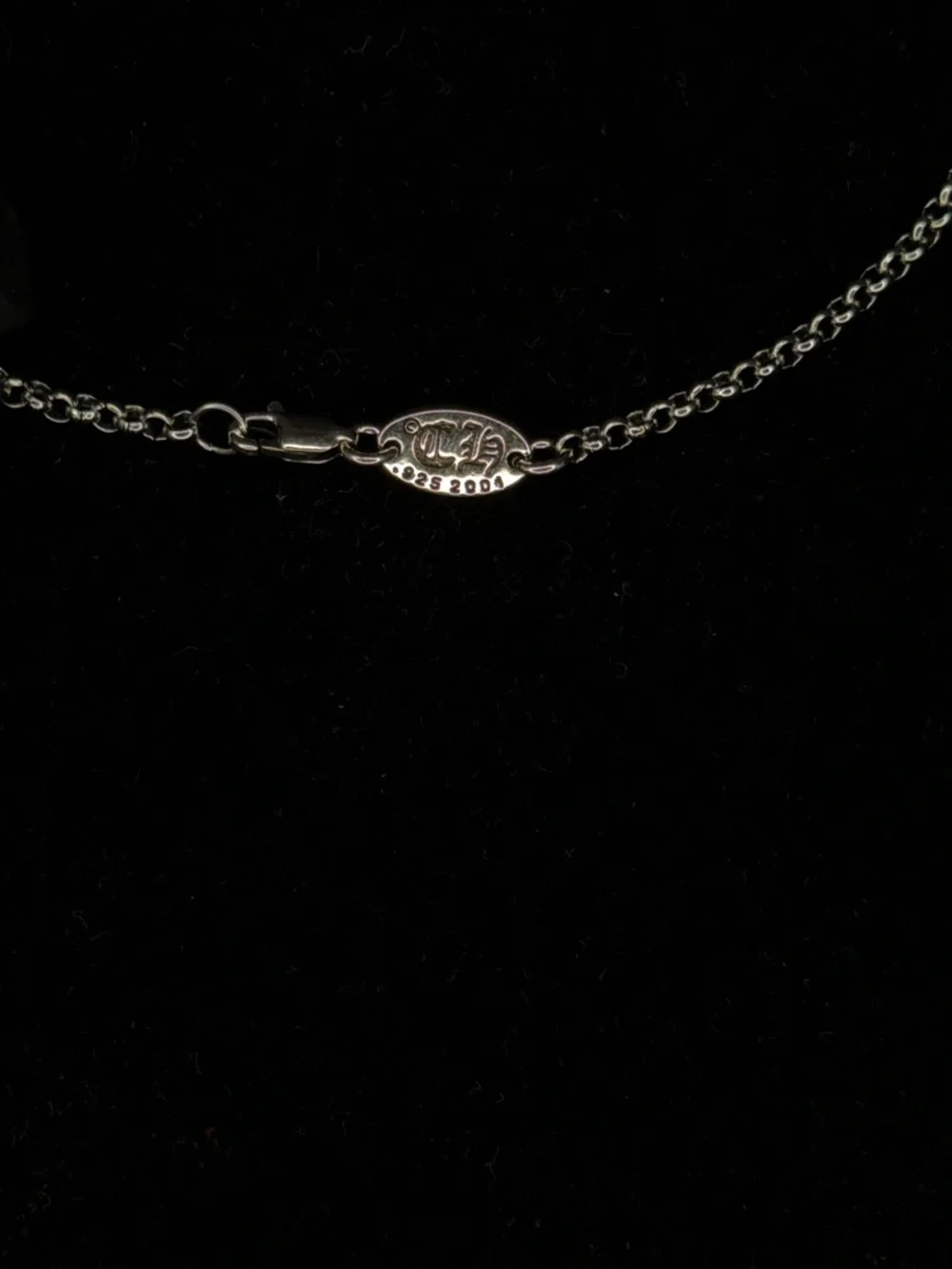 Chrome Hearts Diamond Studded Medium Floral Cross Unisex Necklace